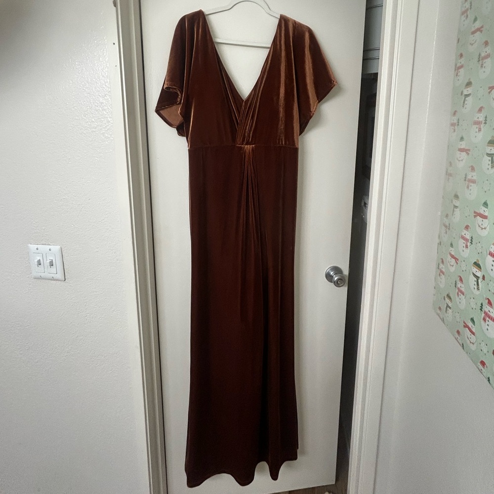 Revelry Brown Maxi Dress